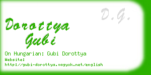 dorottya gubi business card